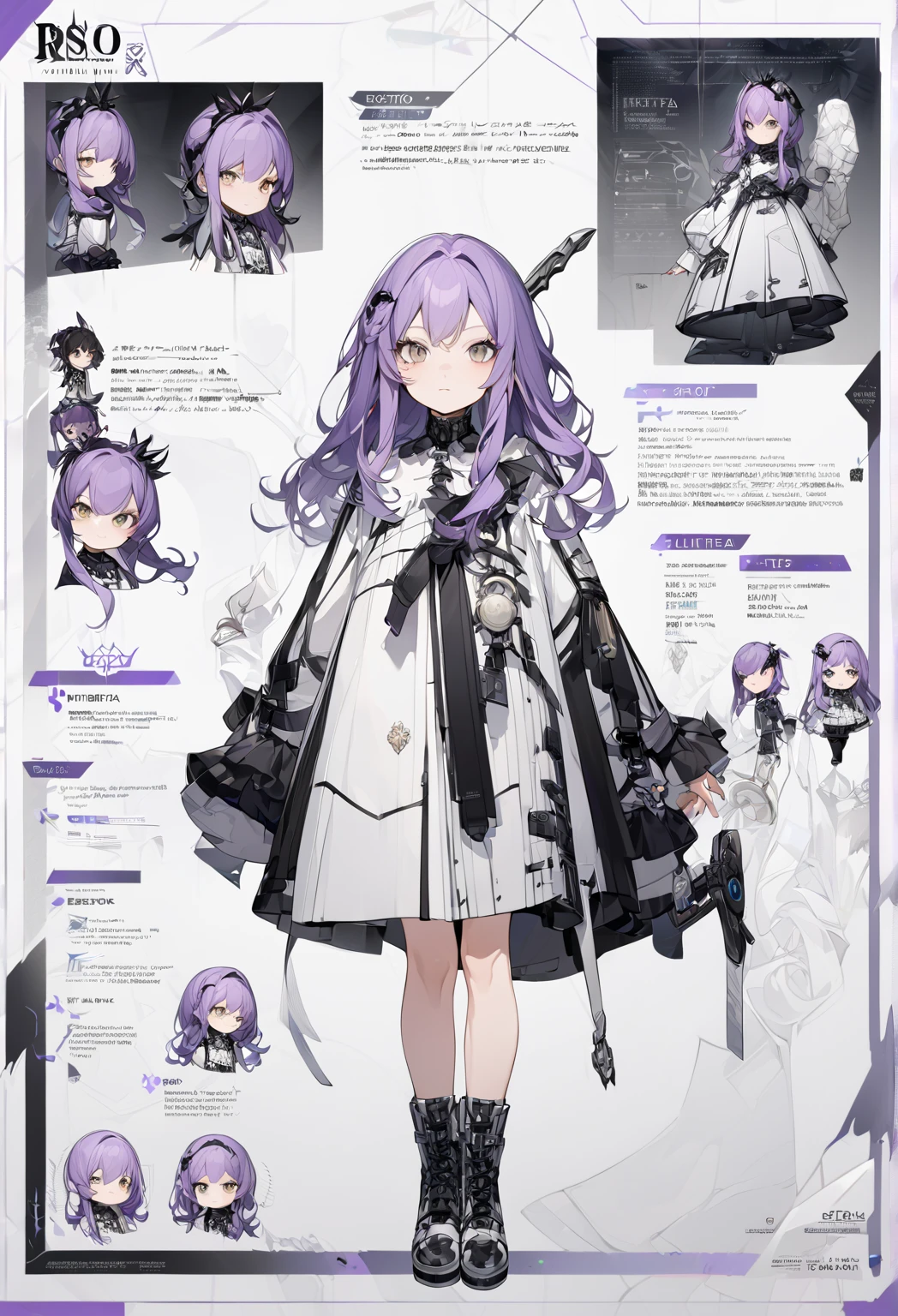 1girl, little girl, long hair, super long hair, dress with lace, Lace, big black eyes, empty pupils without glare, empty look, many eyes, Eyeballs, Monster Girl, A toy in your hands, Plush toy, scary toy,  feet, Tired look, scary, interesting concept, eyeballs everywhere, Twilight-inspired hair and eyes. Aura of mysterious grace and transcendence, Killer aura, Girl Killer , reference sheet (masterpiece:1.2), (best quality:1.3). (reference sheet:1.5)