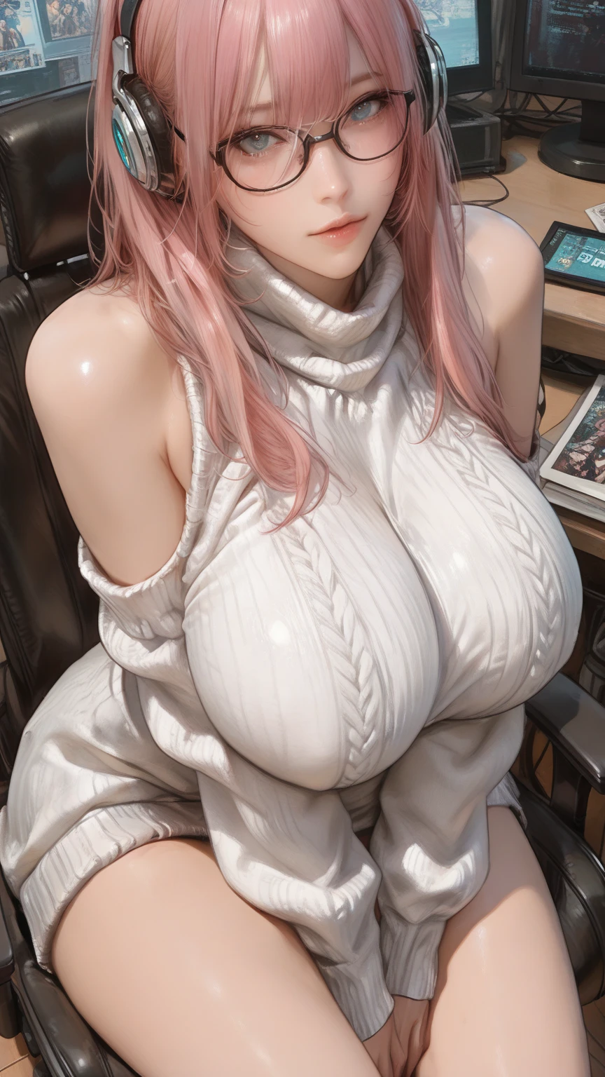 {Ultra HD, 4K, HDR, 8K}, ((Doll in massage party, heavnly Goddess, BBW, thick, age 20, light smirk, neon cyberpunk theme)), (((long straight party hairstyle, red lips, red lipstick, clear big eyes, eyelashes, raised arrogant eyebrows, pink cheeks, heavy makeup))), ((multiple  on gorgeous face, detailed thick load of  on , drenched with , sweaty skin, pale white skin, shiny skin))