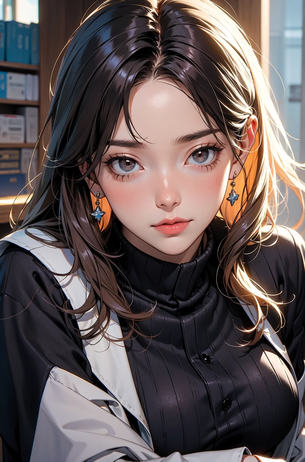 <lora:pullover:1.0>, woman wearing (orange|yellow) edgPO pullover and jeans || masterpiece, perfect quality, sharp focus, shallow depth of field, 8k