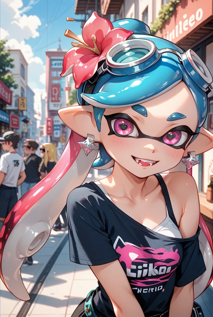 3D、real anime、Molten Gold,(((Splatoon Girl))),Shiny skin,gold powder,Metal Heart,Liquid Metal Girl,Liquid Hair,swimming,Golden tentacle hair、Big and cute eyes、Golden Eyes、shining eyes、blush、cheek、Lipstick、Open Mouth Smile、Background to increase fortune、A lot of gold bars