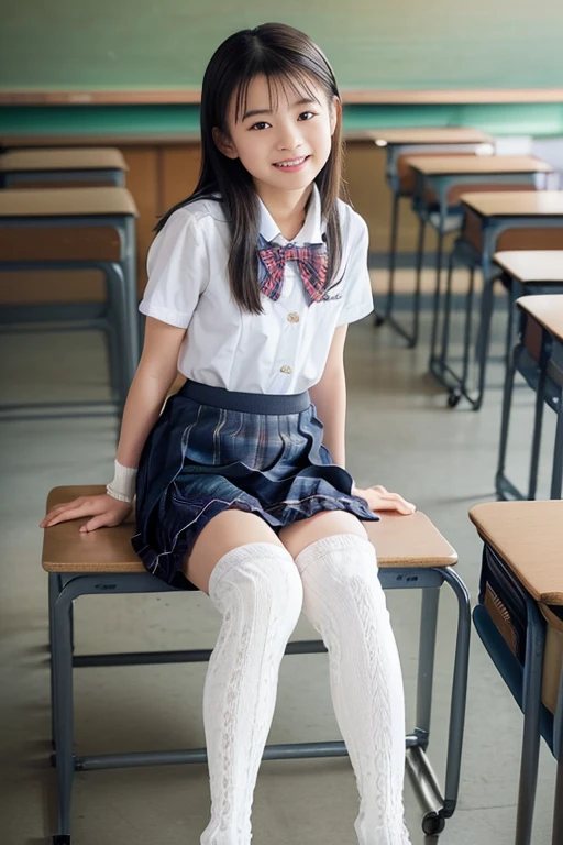 (school uniform skirt women:1.4))、((Are standing:1.2))、cute smile:1.1、((highest quality,8K、masterpiece:1.3))、sharp focus:1.2、Oily and shiny skin、professional writing、(((spread your legs)))、(((Close-up of white cotton )))、((raise your legs:1.1))、((from below:1.4))