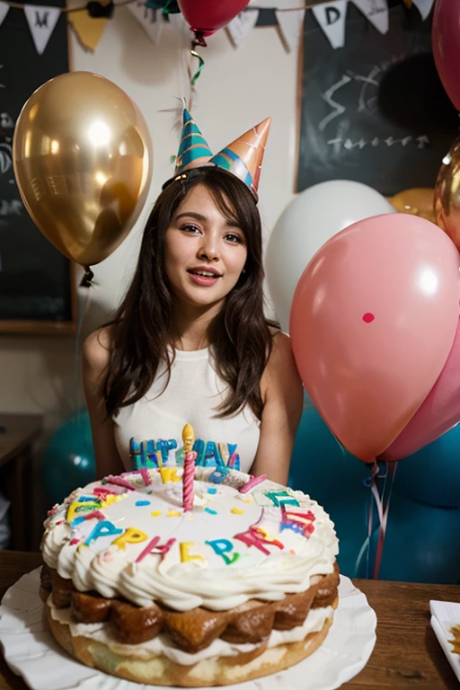 birthday with the Disney character Stitch written happy birthday Giulia