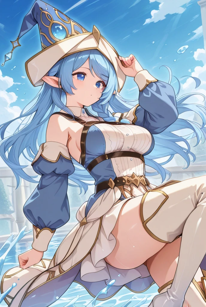 Pokemon furina de genshin impact lado posterior mostrando el ???? y su ano, ???? ???? mostrando su posterior   full body size