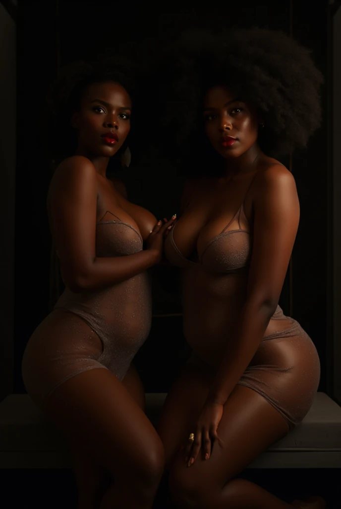 ((on a theatre stage)), (leather opera gloves, elbow length gloves), pearl necklace, , smirk, broad shoulders, high ponytail, makeup, lipstick, dimples,  aroused expression, romantic dinner, full leangth photo from the front of the stage, full body, show from head to toe, makeup, (dynamic pose:1.1), silver thigh boots, massive 70 inch sagging breasts, standing in front of a group of mixed race  women with sagging tits