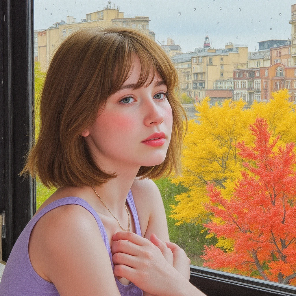 Mechanical wind，short detailed hair