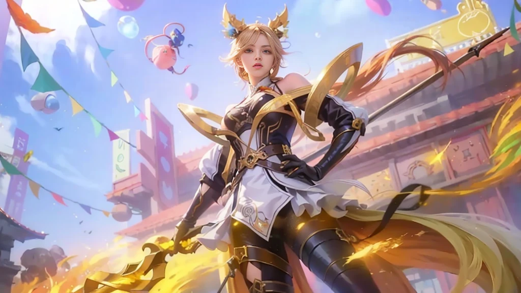 Close up of woman wearing cat ears costume, seraphine Ali kda, Atjem style, Female furry mini cute style, style Atjem, extremely detailed Atjem, Onmyoji, Atjem detailed, Atjem comic, mobile legends, IG model | Atjem, Ali,((Full and soft breasts,)))(((Large Breasts))) (((Cleavage)))