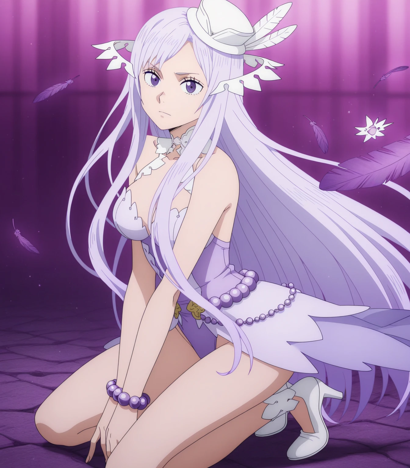 score_9, score_8_up, source_anime, highres, hi res, best quality, masterpiece, 2d, intricate details, official style, anime, 4k, anime style,
1girl, solo, female, long hair, very long hair, purple eyes, purple hair, frown, quinella, sword art online: alicization,
, sling , black , covered , navel, collarbone,  arms, 
ok sign, standing, upper body, portrait, foreshortening, looking at viewer, outside, forest, foliage, trees, branches, plant, <lora:Quinella_Pony:1>