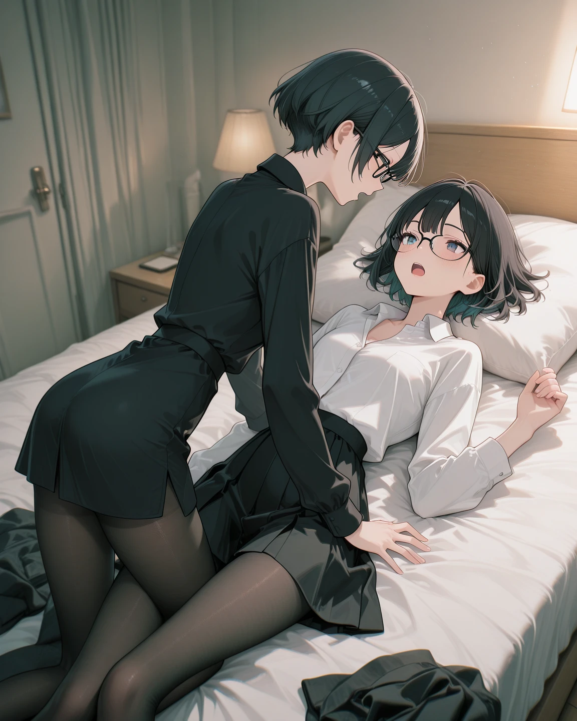 1male, 1girl, {{}}, male tongue, girl sit on man’s face, girl show , kneeing, {best quality}, {very aesthetic}, {ultra-detailed}, {best illustration}, , ,