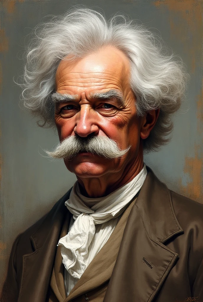 Mark Twain, with clarity effect and impressive contrast --auto