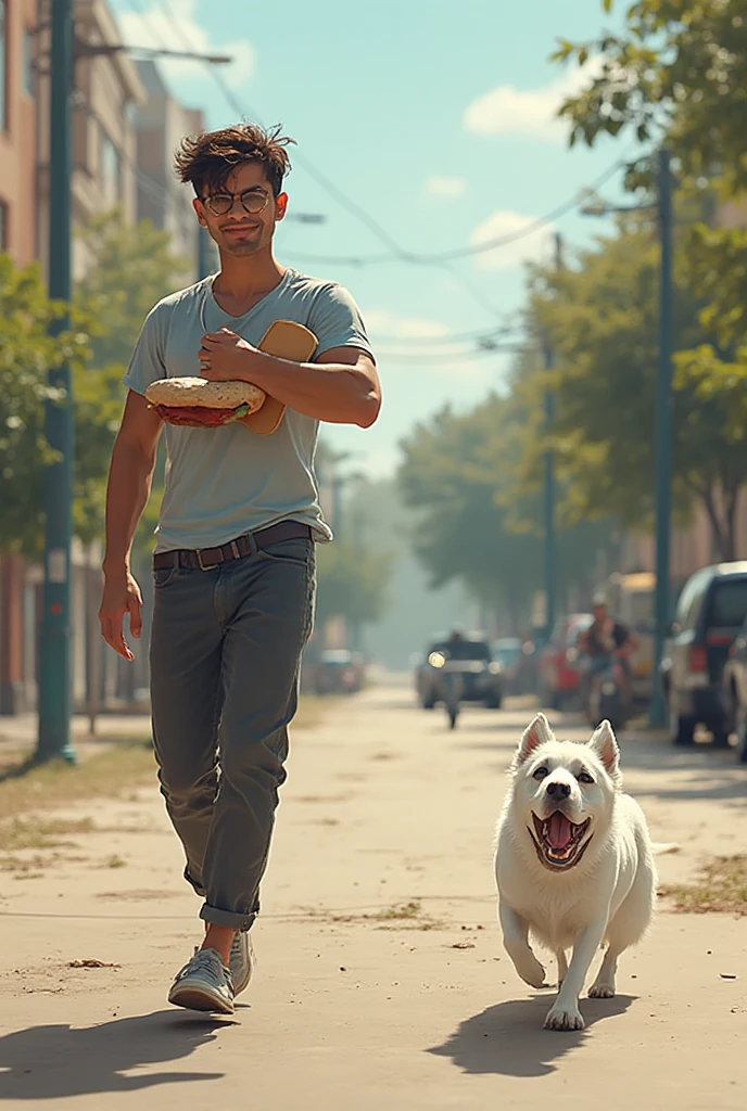 (8K, top-quality, masterpiece: 1.2)
(reallistic, Photorealistic: 1.2)

A badger in a white T-shirt strolls around Khreshchatyk in Kiev, carrying bags with the text "mnbg" on them. The image is rendered in high definition, showcasing the badger's every detail, from its expressive eyes to the quills on its back. The T-shirt clings to its furry frame, and the bags hang loosely from its paws. The background is meticulously detailed, with the bustling crowd and vibrant colors of Kiev's cityscape creating an