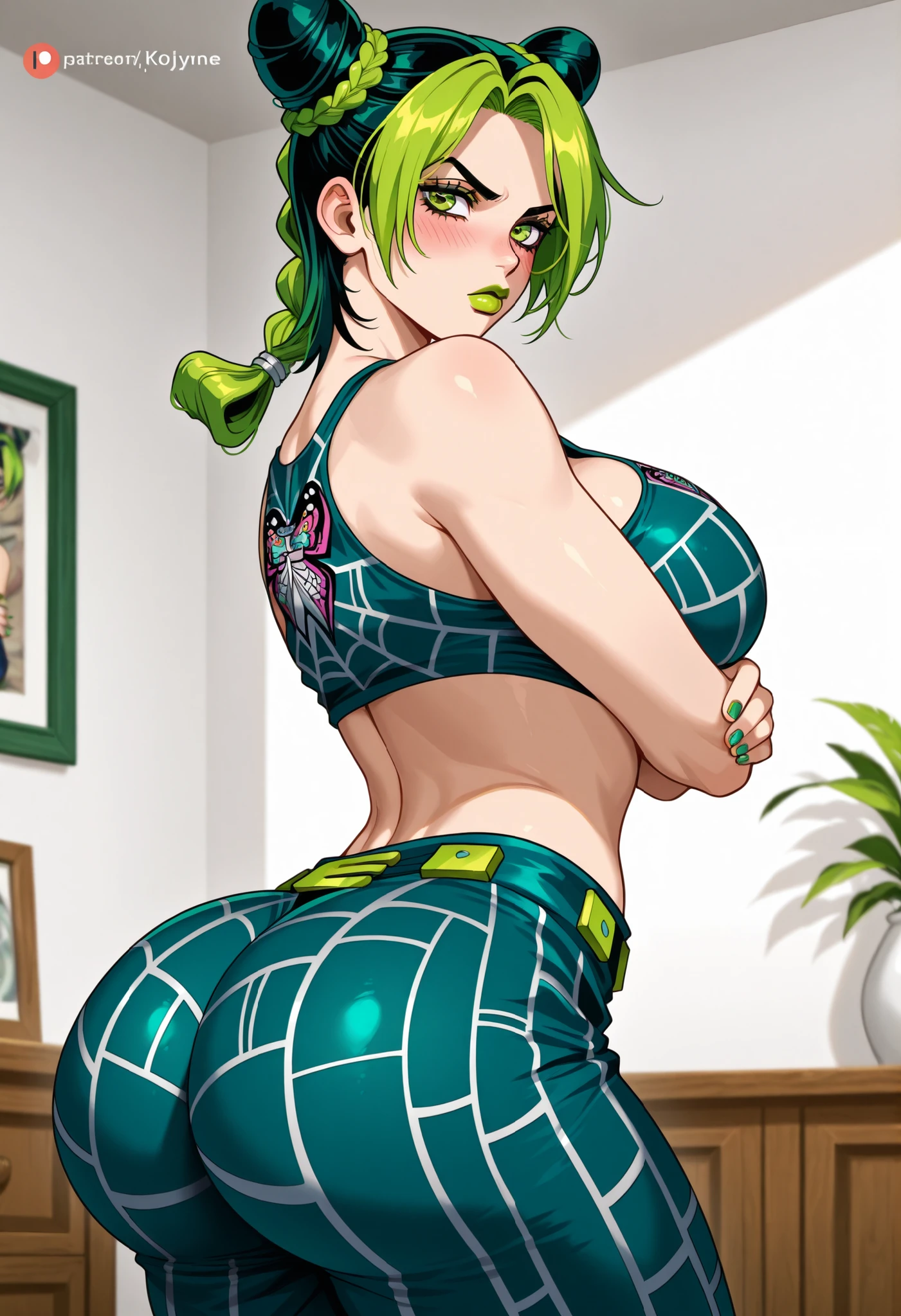 Bulma (dragonball) ,big tits, hentai style, curvy --auto