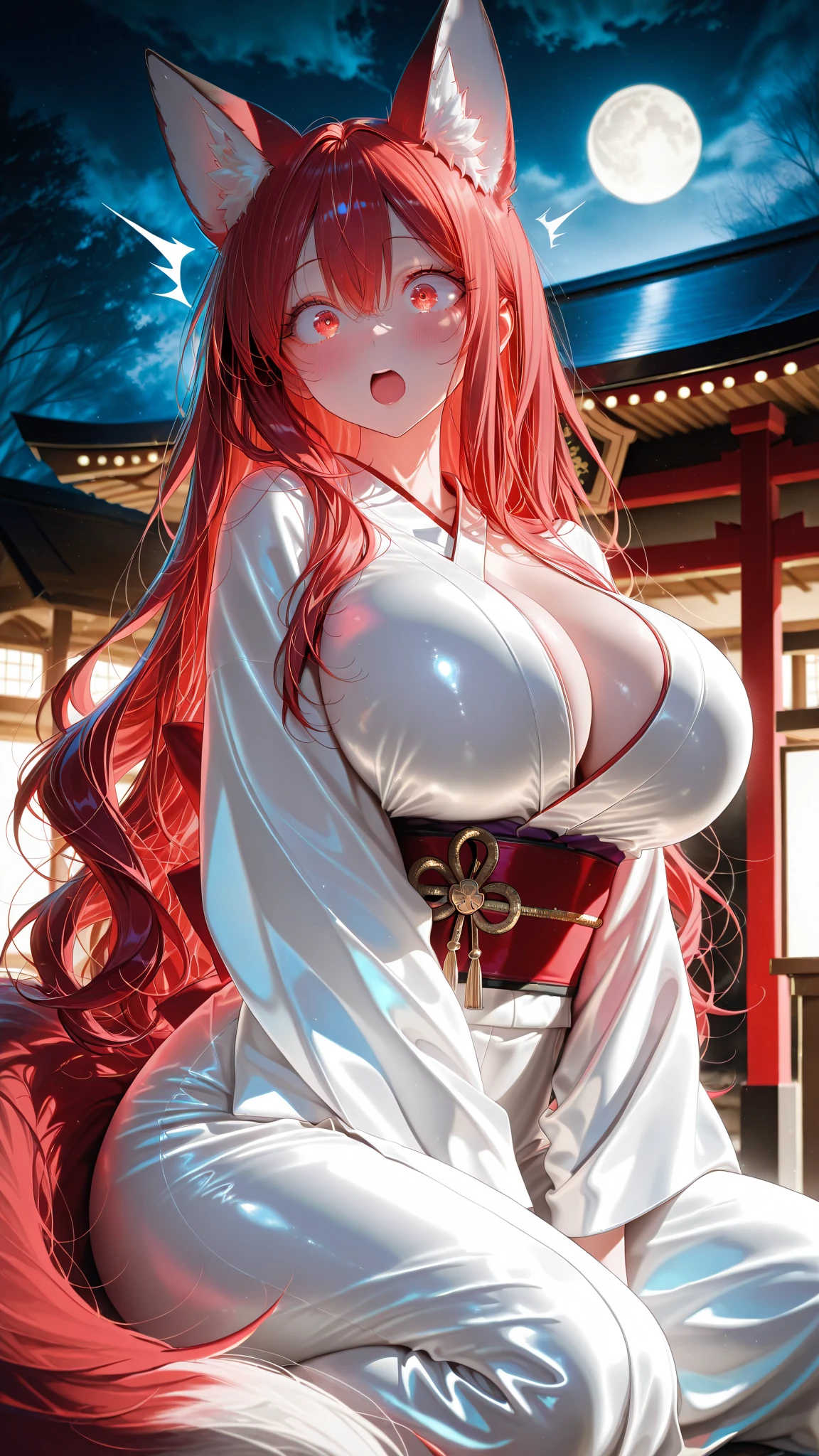 Official art, masterpiece, sharp focus, (beautiful gorgeous and cute Japanese actress: 1.3), light-colored woman, casual color, wearing a Japanese kimono, ?????, only wearing a jumpsuit, many beautiful tattoos on the ????? (pattern: 1.8), ??????????, plump ????????, slender and delicate waist hair stretched to the ground, hands open, the whole person floats in the air, looking down, exuding light. Beautiful eyes and face, realistic, super detailed, beautiful girl, fine drizzle, wet clothes, glowing white particles, (side light: 1.2), night starry sky, detailed starry sky and moon, slim, cute and huge ????????, smile without showing teeth ((laughing with eyes open)), landscape, long straight hair, ???? facial expression, beautiful hot spring in the background, wet clothes clinging to the curves of the body, (Hot spring view: 1.7), dynamic hair, long straight hair, delicate colored hair, glowing heterochromic pupils, black stockings, pale skin, hair accessories, epic scenery, collar and hair accessories, hair especially long