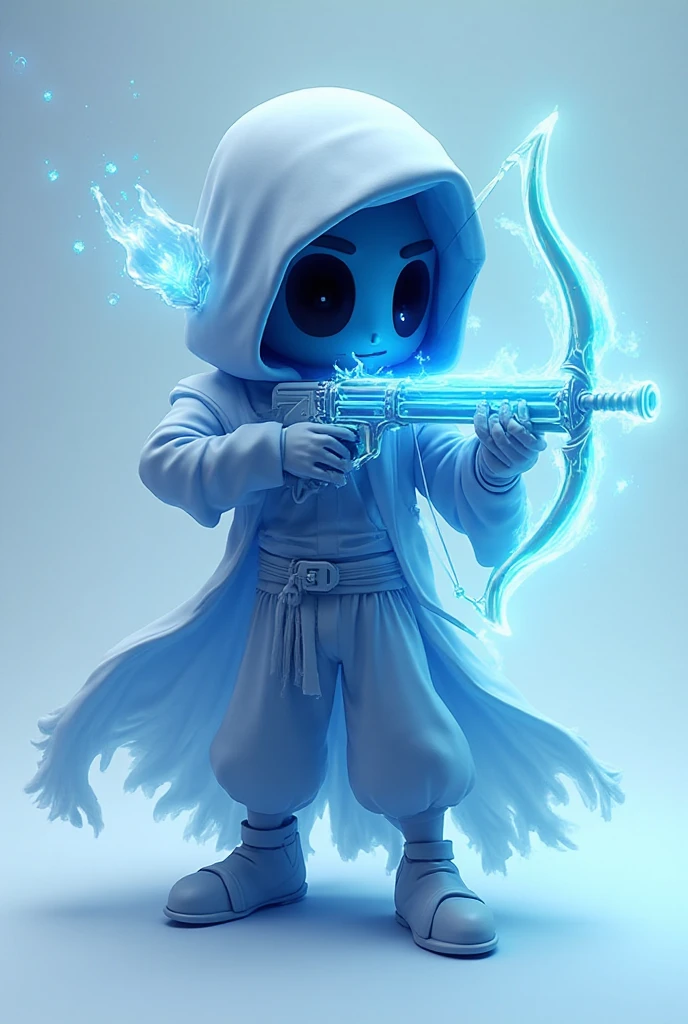 Close up of cartoon character with blue flame, an arcane wizard casting a spell, skeleton warrior, Undead Mage, Fiery Grim Reaper, ghostly necromancer, Reaper Mini, evil death, mower, With a skull wand, undead lich, skeleton knight, game character art, concept art of a monk, Game Character, Grim Reaper