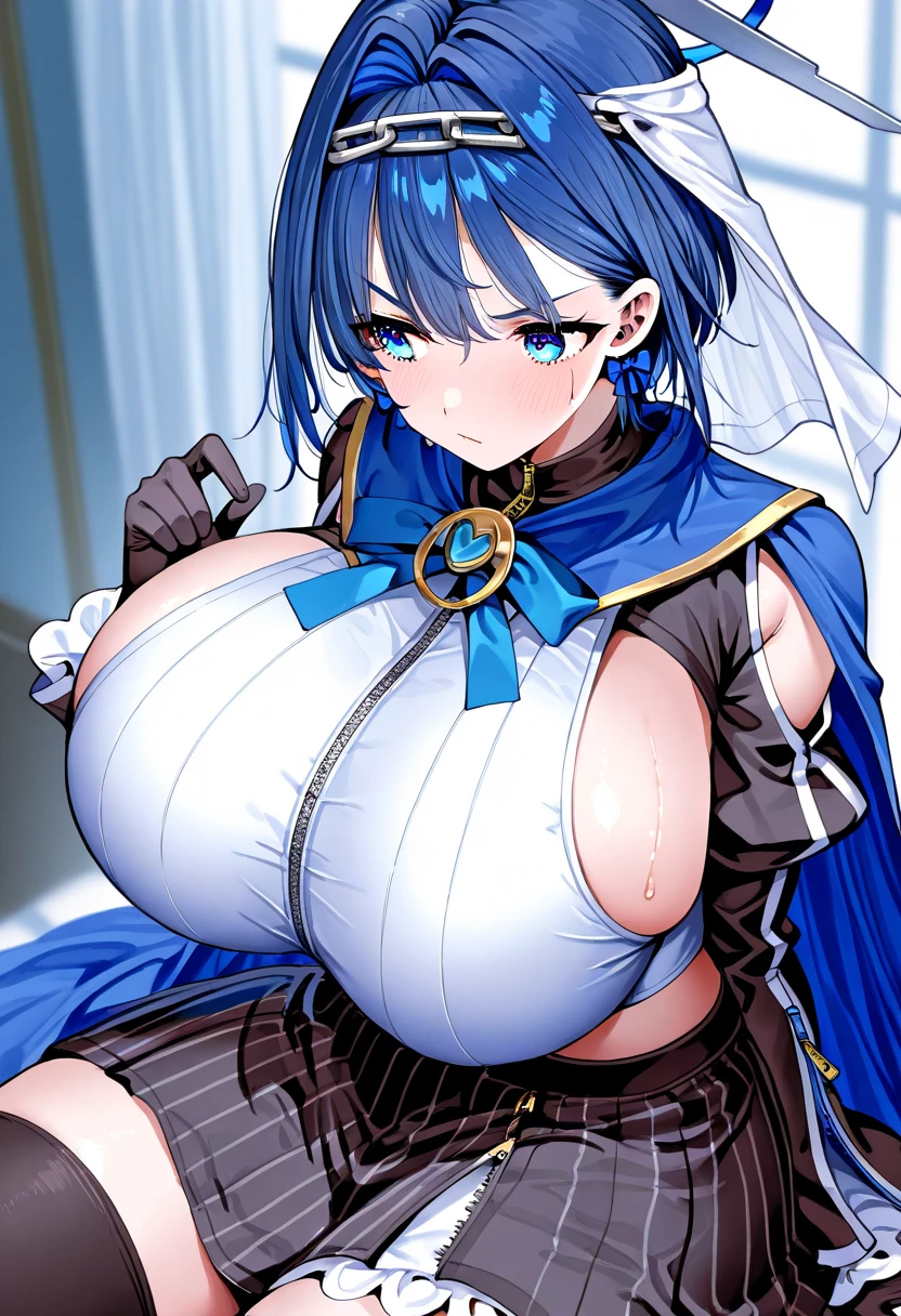 bursting breasts,1girl,solo<lora:bursting_breasts:1>