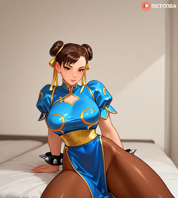 Chun li, thick thighs, spread anus, puffy anus, flat chest, inside pussy