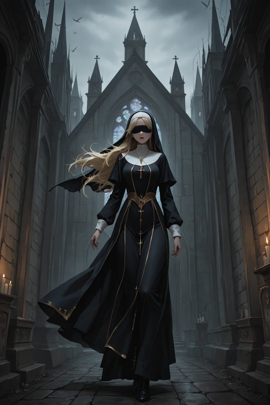 Blindfold, black, blind, fabric, full cover, veil, 2b_nier, 2b blindfold, Nier, Yoha, blind mask, full mask, full covered