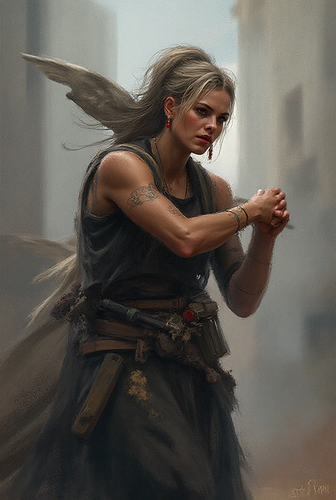 a close up of a woman in a green top holding a sword, as a character in mortal kombat, fighting game character, small character. unreal engine 5, ps5 cinematic screen capture, holding a pair of fans. unreal 5, unreal engine 5 detail, detailed cinematic render, cinematic unreal engine 5, sea of thieves style, made in unreal engine 5, hottest in tight 