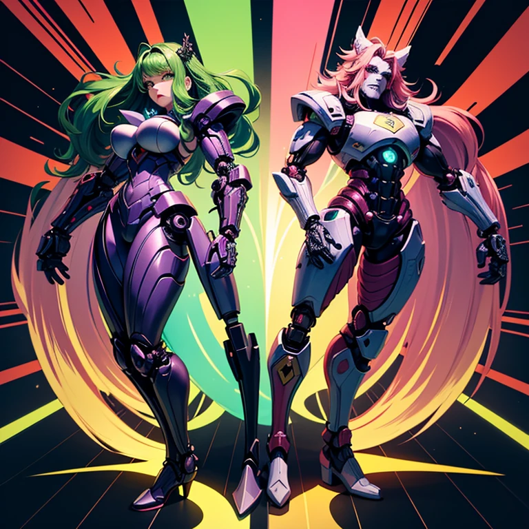 Woman with Hot Tentacles、Guyver Style、wicked smile、Scarabeleploid、tail、Cel Shade Adult Animation、Metroid Suit、long-hair