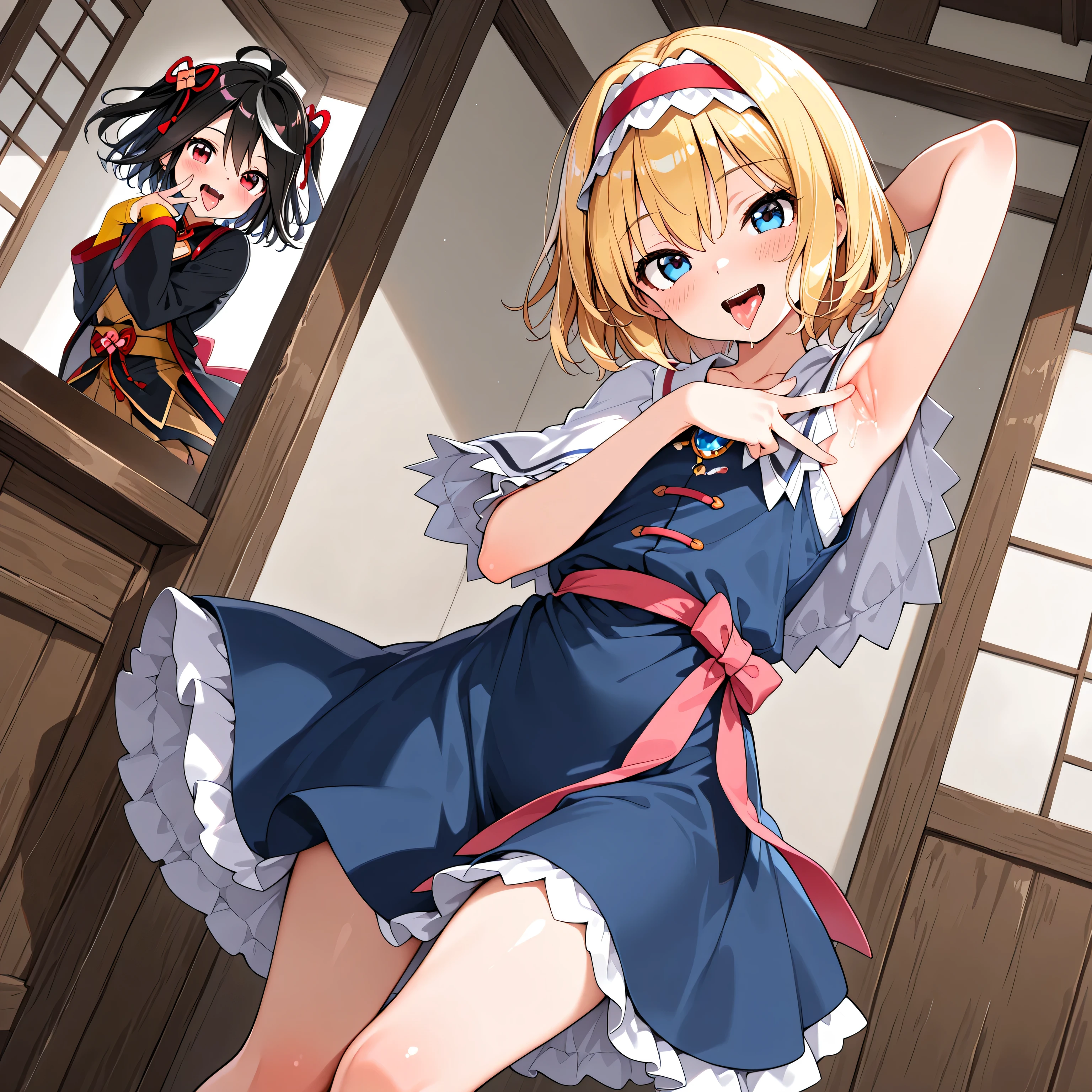 (( best quality)), ((Masterpiece)), ( Details), 1 girl, black short hair skirt, bob cut, Staring at Viewers, ,
(Kitasan Black),,(Kitasan Black), ,, Mikamo Neru ,dynamic angle,
alice margatroid,, seductive smile, spread armpit, best quality ,, beautiful fingers, 4 fingers, 1 thumb,
Cute age Girl, (Textured skin),, (loose long bangs), Beautiful collarbone, (Healthy Gaunt body),
seductive smile, , blush, BREAK, head tilt, (slightly exposed small chest), Fine gemstone pendant, loose arm up, armpit,
, miniskirt, , Looking at Viewe
Cute age Girl, (Textured skin),, (loose long bangs), Beautiful collarbone, (Healthy Gaunt body),r (tongue out,saliva,glassy eyes, saliva, open mouth)
