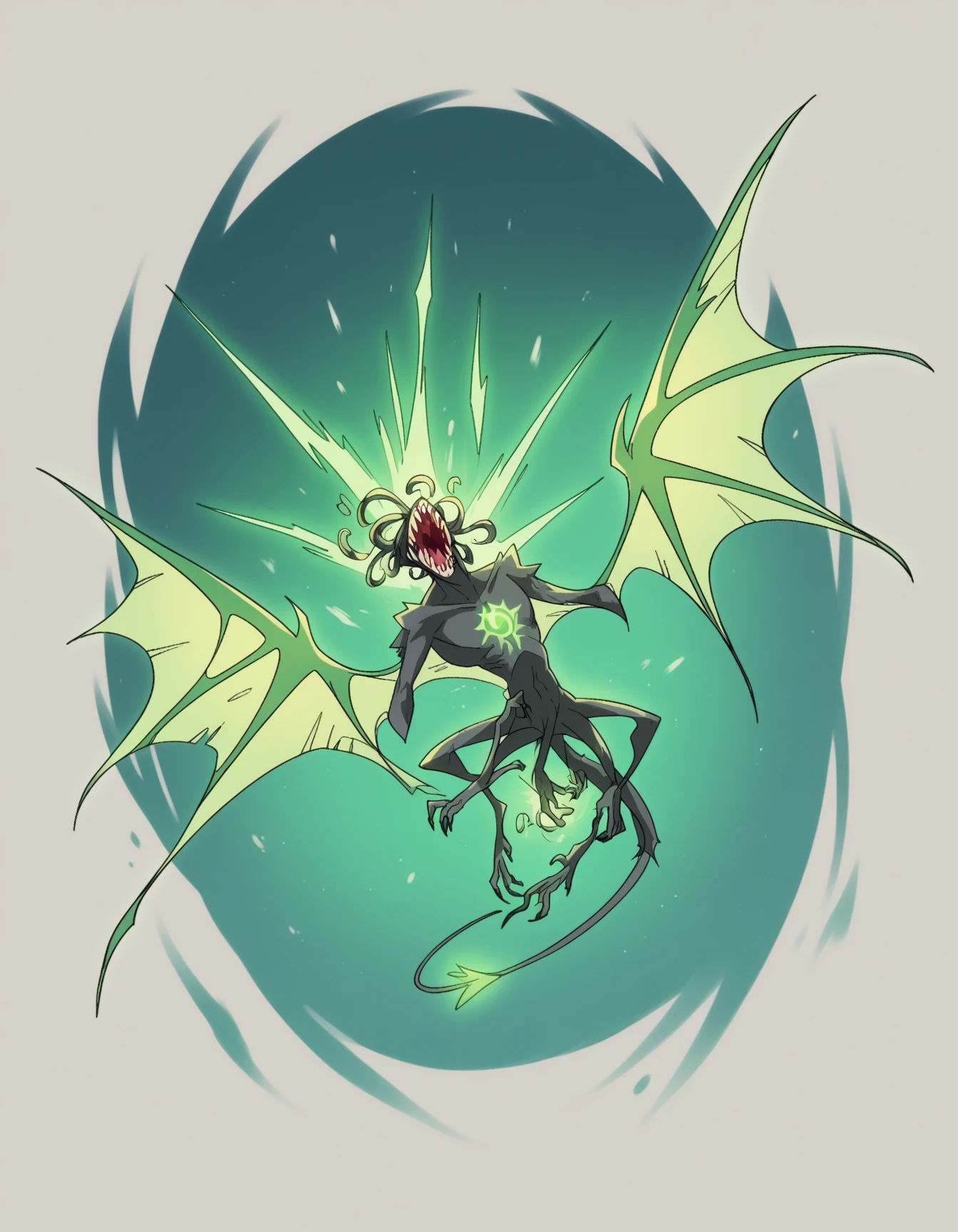 image of gamma mutant wasp,mutant wasp,Earth's Mightiest Heroes,medium breasts,black breasts,black stripes, pussy,large slightly  yellow transparent insect wings,long claws,{yellow chitin skin},, green eyes,{{{brown and red hair}}},{{medium hair}},green mist,{{{1 pair of large thick mandibles}}},open mandibles,{{sideways opening mandibles}},antennae,insect antennae,,{{{high detailed mutant wasp head}}},8k,ultra high definition,,solo,1girl,radioactive mist,long claws on arms,extrem thin waist,{{{{{{{gamma mutant wasps  clawed hands}}}}}}}},dark grey hallway,stone walls,salivating,blue saliva,slim,{{masterpiece}},back wings,{{{gamma mutant wasps feet}}},smooth walls,open mandibles,{{{{high detail pair of mandibles}}}},