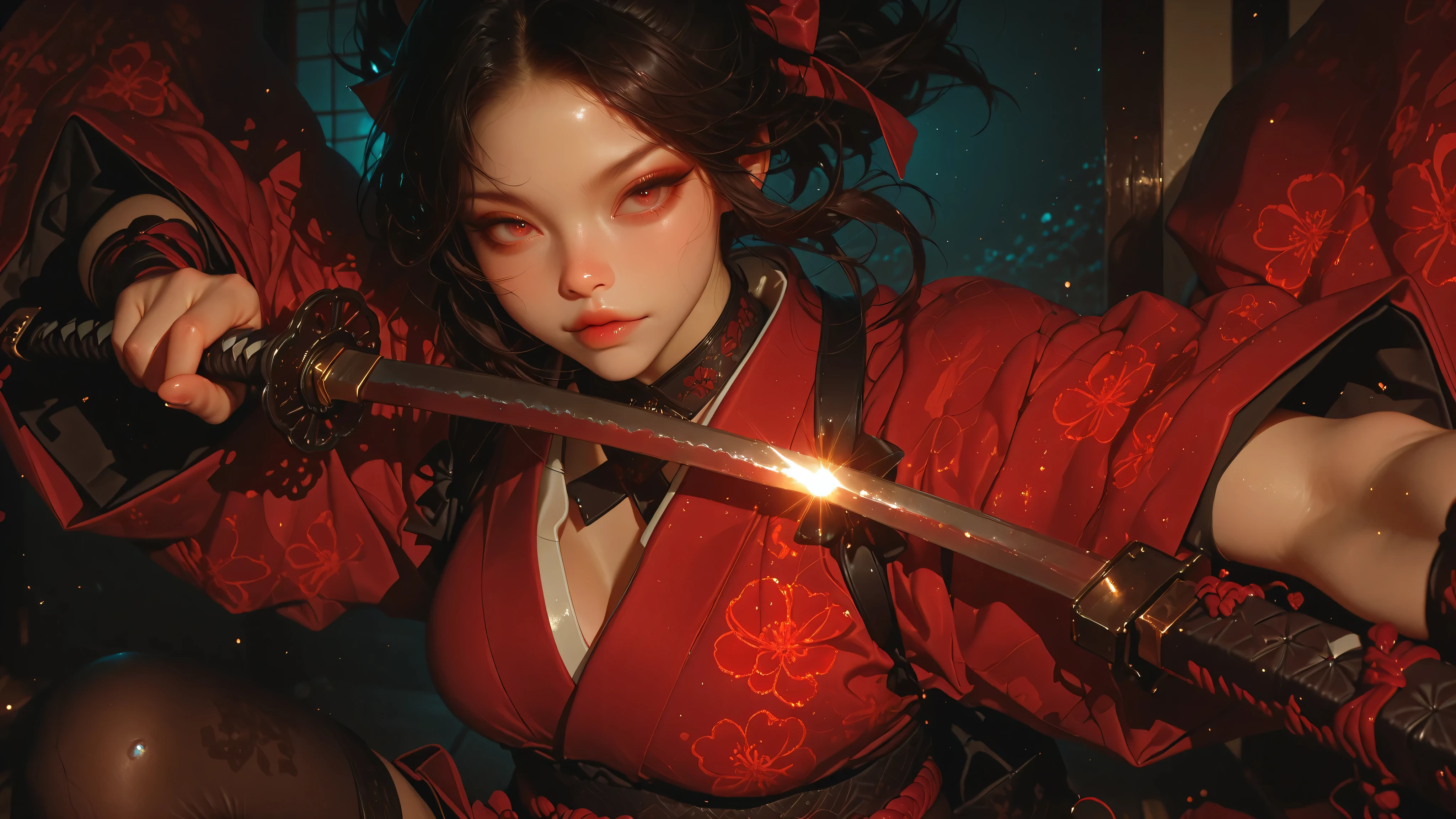(exquisitely detailed CG unity 8k wallpaper, masterpiece-quality with stunning realism), (best illumination, best shadow), (best quality), (elegant style:1.2), Arti modern anime. angled view, heroic pose, midshot, (cel-shading style:1.3), centered image, ultra detailed closeup portrait of (Mai Shiranui:1) from (King of Fighters), best quality, expressive eyes, perfect face, highres, (ultra details), 1 girl, solo, brown hair, hair ornament, eyeshadow, gold, white and red qipao, highly ornamented, in the city of Japan, portrait, looking at the viewer, piercing eyes, full body, (light from the angle:1) (wind blowing:1.2).(depth of field effects:1.3) (motion action:1.2) (closeup:1.2) (angled closeup photography:1), (motion blur effects:1), wide angles, spreading feet, Thin to ,see-through,(((Soggy-kimono:1.2))),Lace fabric, (((water-immersed body: 0.9))),jewelry, relaxing pose, (dress on fire:.7), ((Leaning forward:1))
