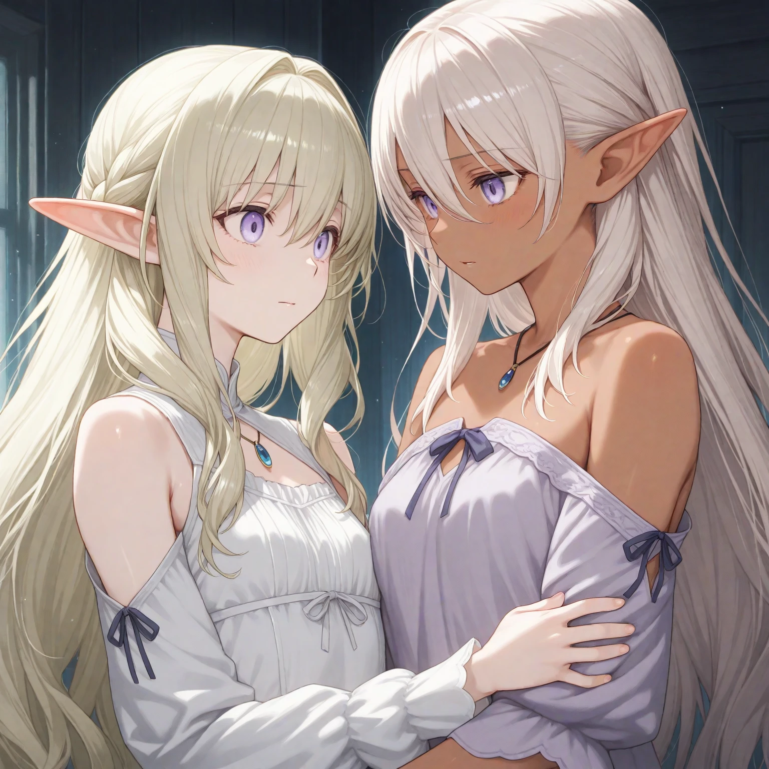 Make Nephelia  touching her 