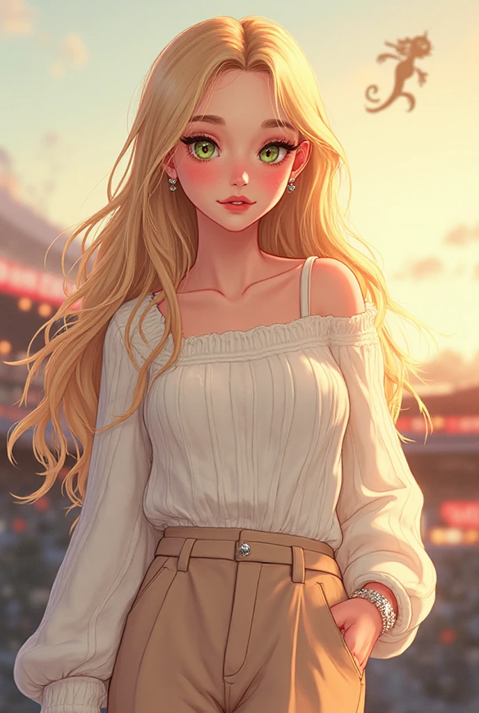 （realistic， A high resolution：1.3）， 1 girl with perfect body，slender body, Super beautiful face and eyes，Boho bob hair，blonde hair,  T-shirt in random colors：1.2， Short jeans，Expose the 