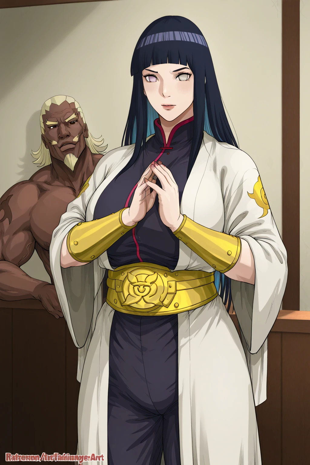 2 dark skinned girls, very detailed purple irises, wearing summoning robes, summoning circles, long hair, curled hair, covered in , holding ancient goblet full of , robes falling off of , smiling, ancient castle, gold jewelry, extremely high detail, best detail, , very plump , shiny oily body, lightning energy aura, high possible quality, colorful hair, worshipping zeus, worshipping statue of strong african man, kissing statues of african men
