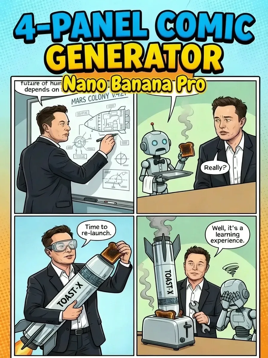 Nano Banana Pro: comic generator