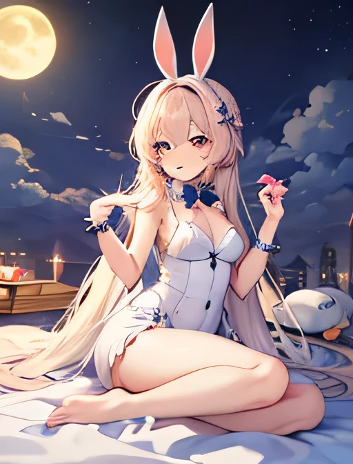 Moonlight Catcher　たくさんのウサギ🐇🐇🐰たちが月から降りてくる