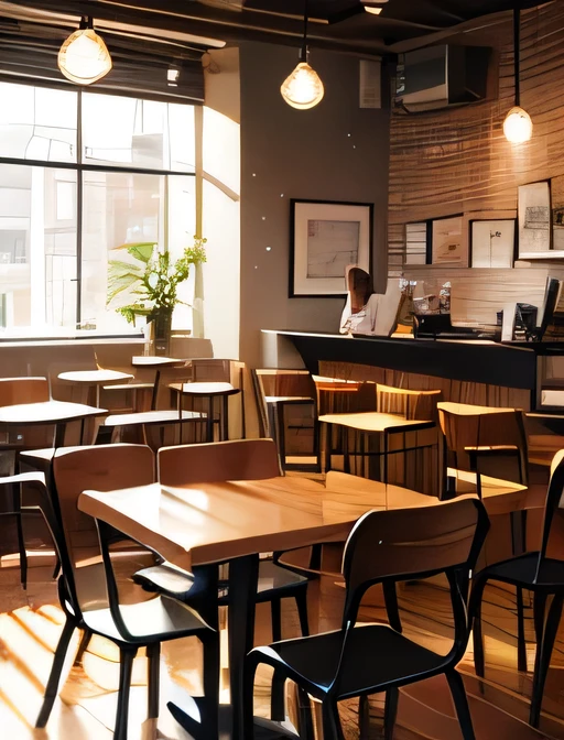 Coffee Shop Chat

HIGH QUALITY,4K,Detailed Realistic,PHOTOGRAPHY REALISTIC,Studio Lighting,Bokeh,colorful,PROFESSIONAL COFFEE SHOP,Graceful atmosphere,Calm Light,wooden chairs and desks,Traditional Interior,Chatting Customers,gentle expression,natural light,Modest Sunlight,Classic Style
