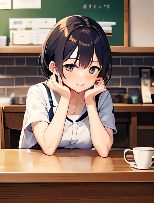 Coffee shop chat　２人が喫茶店で☕飲みながら愚痴り合っている
