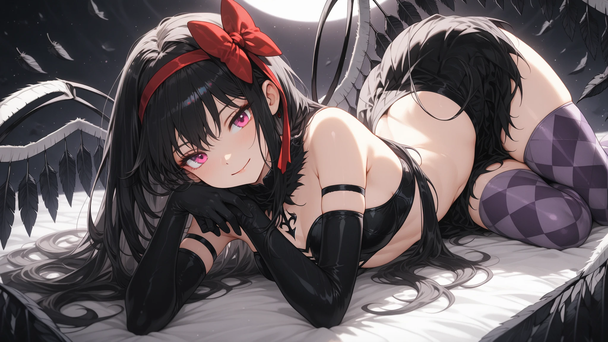 Girl, {}, human upper body, spider lower body, spider legs, {spider ass}