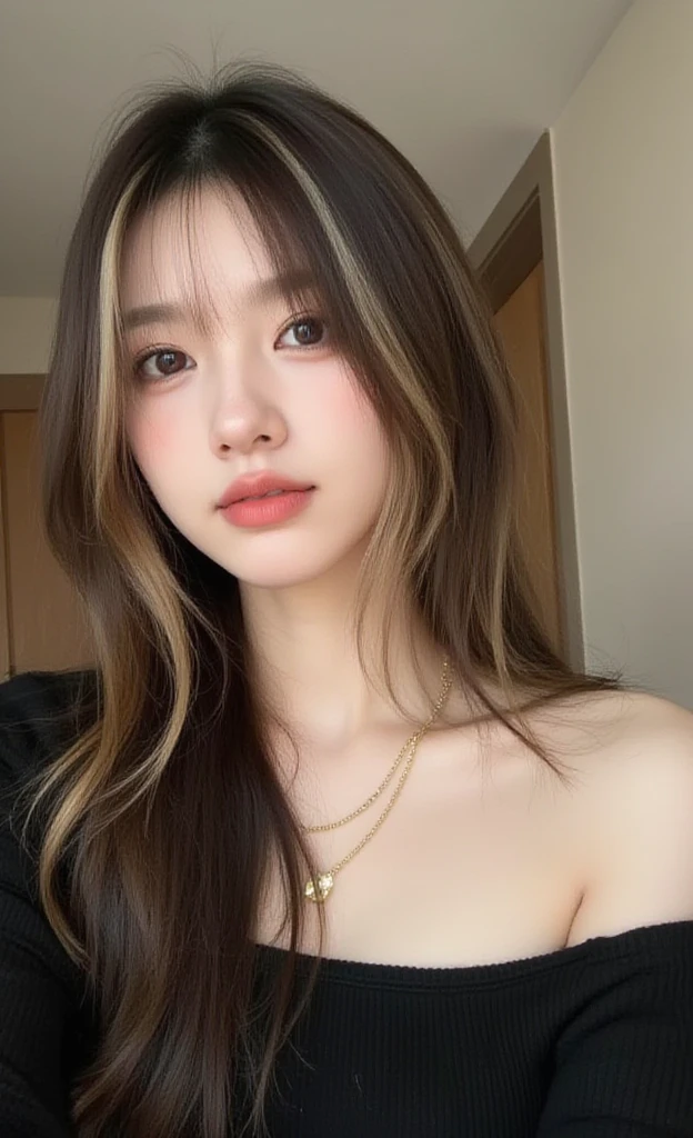 (Masterpiece, best resolution: 1.2), ((illustration), (extremely detailed), (best illustration),1girl, (yellow singlet top), long jeans pants,white background, (((far shoot))), (((front shoot))),(best quality), (super detailed), (masterpiece), (detailed face), realistic 1 girl with a perfect figure, asians girl, chinese girl, full body, living room, light make up, white top, eyes look front, small eyes, double eyelid, front view,long curly hair, ((full body:1:1))