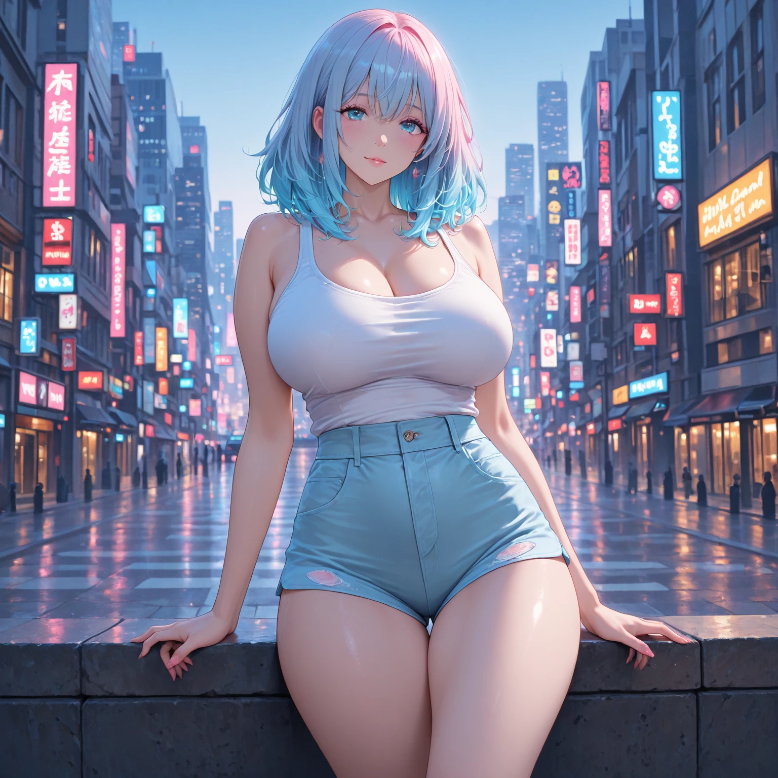 Ultra high resolution 2D art, close up shot (1 woman), light blue hair, 2D animation style, Soft and delicate visualization, Interest also revolves around her full body tattoo art..), Landscape mode, Masterpieces of Guweiz and James Jean, Tattoo experts designed by CGSCOSITY, etc. Beautiful girl with blue hair becomes a hot topic on the Japanese trend art station..??????????., cyberpunked, Cyberpunk backgrounds. 
, ????, , , ????????.,
, ??????????? girl, Blurred background with bokeh, Full body