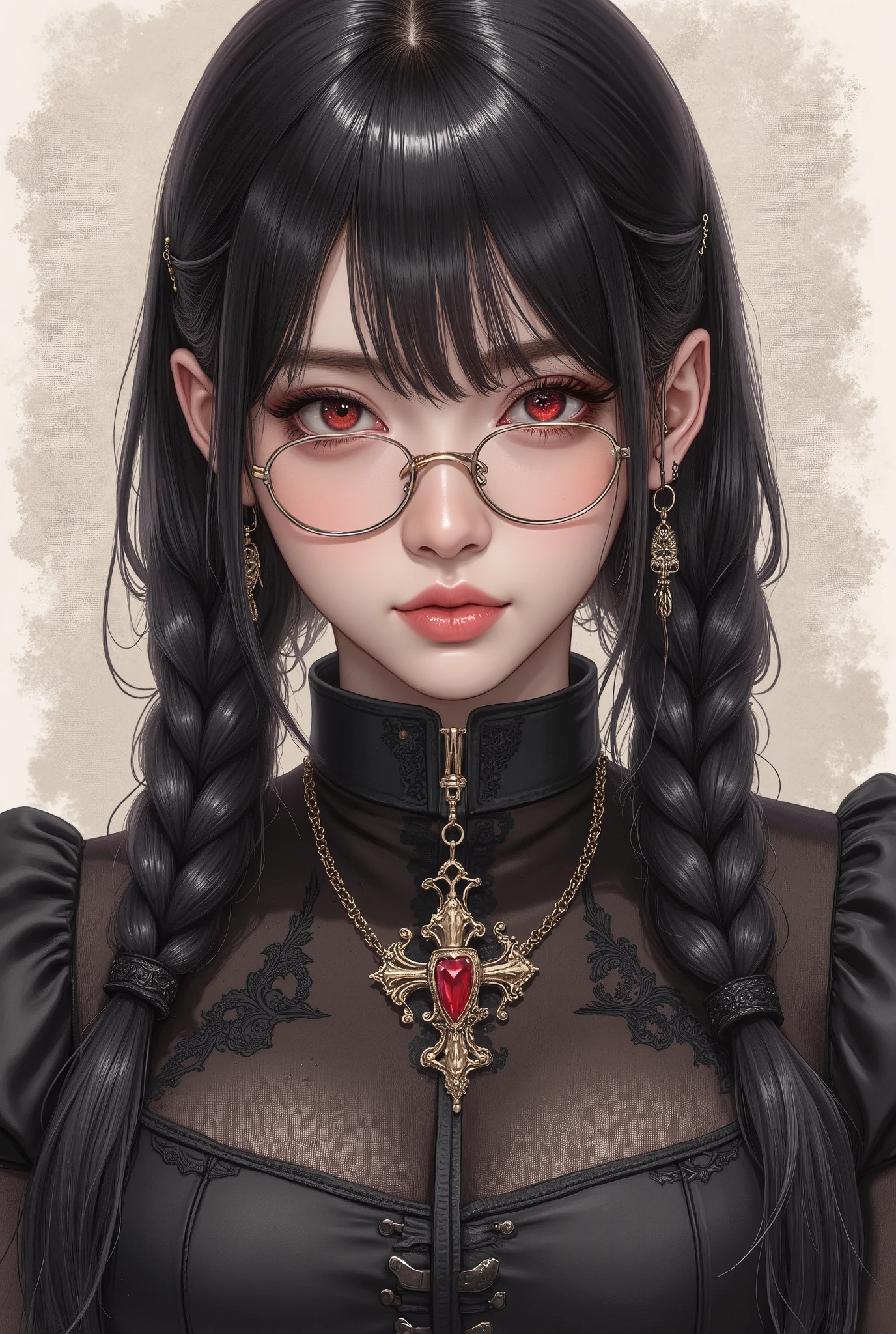 ( Highest Quality, best illustrations,high image quality:1.2), (Horror Fantasy:1.5), (ink and watercolor:1.5),(Ominous Scenery :1.5),(A lot of dust rises:1.5),( Dirt Track :1.5),(wonderful:1.5),(masterpiece:1.5), (Powerful figures:1.1、Big Breasts:1.3) 、 ((((glasses、Closeup Shot, cute、 Red Eyes、 Evil Ruby's Cursed Necklace )))),(((glasses、Big Breasts、 braids)))、 cute face, raise eyebrows , ,(Fatal Beauty, charming beauty ) ,(Mysterious Charm:1.1),(Big Breasts、attractive silhouette), high image qualityテクスチャ 、High Quality Shadows、 beautiful and delicate face 、 beautiful, delicate, eyes are sticky liquid dripping 、 ray tracing 、 20th Generation、 cute K-POP girl、( The Face of Korea )、Thin face、( Ulzan-6500-v1.1:0.6)、 Face of Pure Loss _v1 , ( beautiful and delicate face , beautiful and delicate eyes, perfectly balanced face , high image quality skin , detailed skin, lens flares {x} perfect ratio 4 fingers to 1 thumb :1.25)、 DSLRs、 地獄から来たbeautiful悪魔女 , ATTRACTIVE GIRL , Real Girls, Gurwitz, Gurwitz-style Artwork , Girl Roleplay, Realistic 3d style, cgstation Popular Topics,, 8k portrait rendering BYMR. nomi ,(truth,truth:1.4,glassesの少女 :1.2)、cheek、 glossy lips, 1. オーバーサイズ comment: comment、 come up with an oversized design that covers shoulder to knee.。 navy blue or black are standard colors .、[ Soft khaki or beige , wait.、 Pick the right color for the season 。 2. choose the color that suits your skin : To protect yourself from the cold、 choose the color that suits your skin 、 ニットの質感と色を commentに合わせてください .。 3. ワイドレッグ pants: pants, choose a wide leg design 、combines mobility and style。Dark tone denim or black pants look great.。 4. knee-high boots: オーバーサイズ commentに含まれるもの、boots are black or dark brown Match the texture and color of the fashionable.、 Gives a stylish impression 。 5. accessories: The 。 Disney 、 long necklace 、6. handbag: handbag、let's match the color of your outfit.