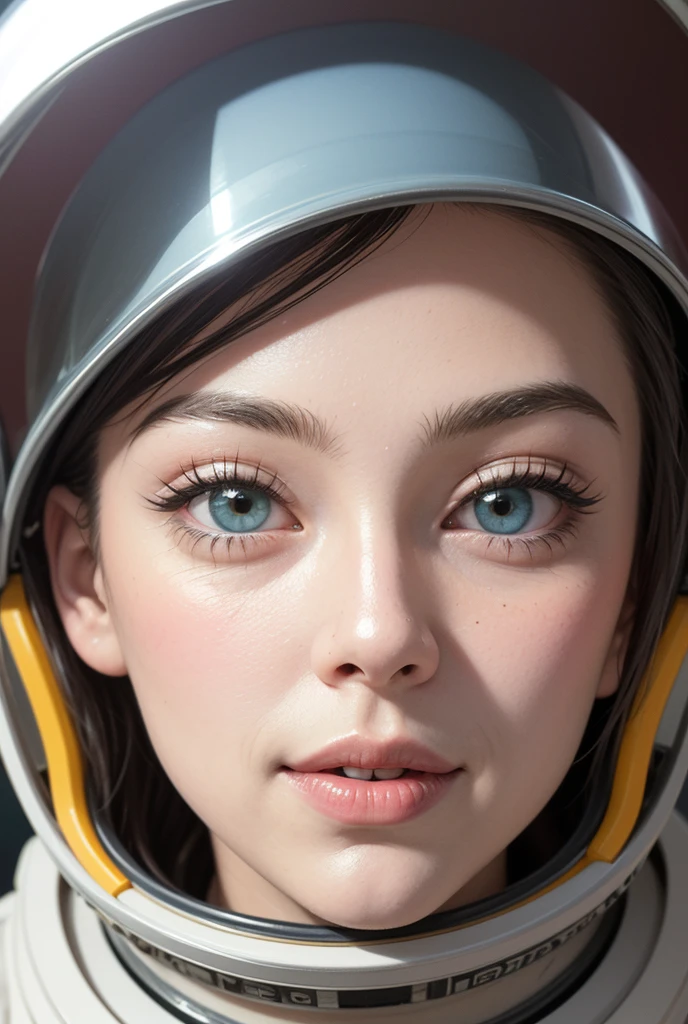 a sexy woman in a starfleet explorer mini dress, bubble dome helmet, exploring an alien world, mushroom women come out and inspect her, extremely detailed face and body, beautiful eyes and lips, intricate details, photorealistic, highly detailed, 8k, masterpiece, science fiction, cinematic lighting, vibrant colors