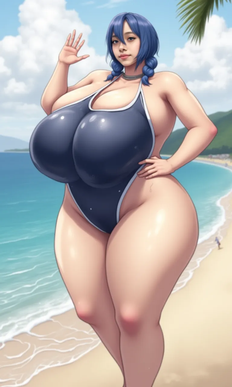 Yunyun, , full body, crop top