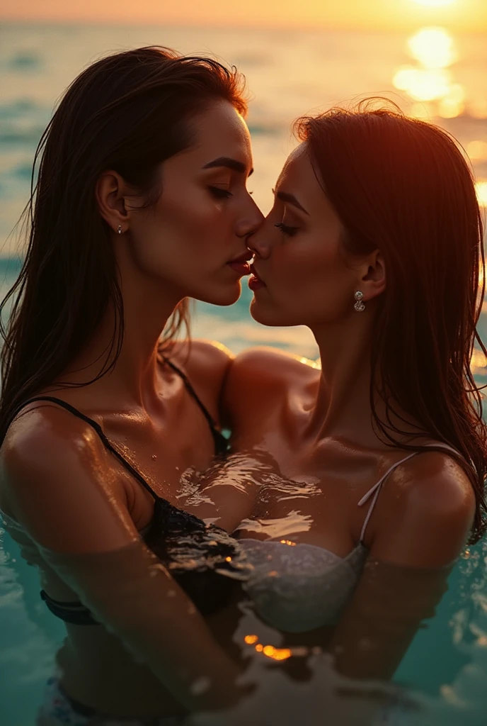 beautiful Ukrainian models posing in the swimming pool of HIMID SELEMANI