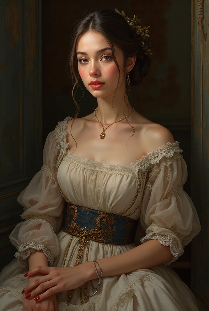 A painting by Albert Lynch, Ruan Jia, Gaston Bussiere, Alexandre Cabanel, Daniel F. Gerhartz, Jules Bastien-Lepage, Pierre Auguste Cot, Sophie Anderson, Jeremy Lipking, Thomas Lawrence, Bouguereau, Carle Van Loo, Jules Joseph Lefebvre, Roberto Ferri, 'aesthetically pleasing', exquisite, polished, refined, sophisticated, tasteful, harmonious, well-proportioned, well-formed, well-arranged, smooth, proportional, futuristic, steampunk
