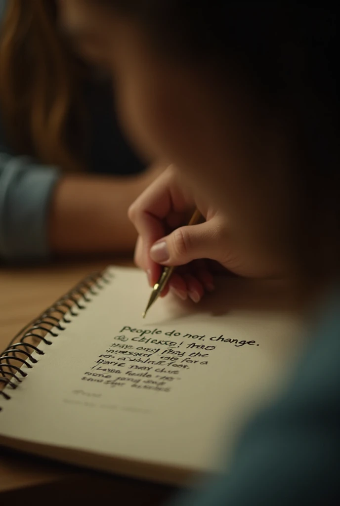 Partly Writing “Cinematic close-up video of a young woman writing in her notebook ...