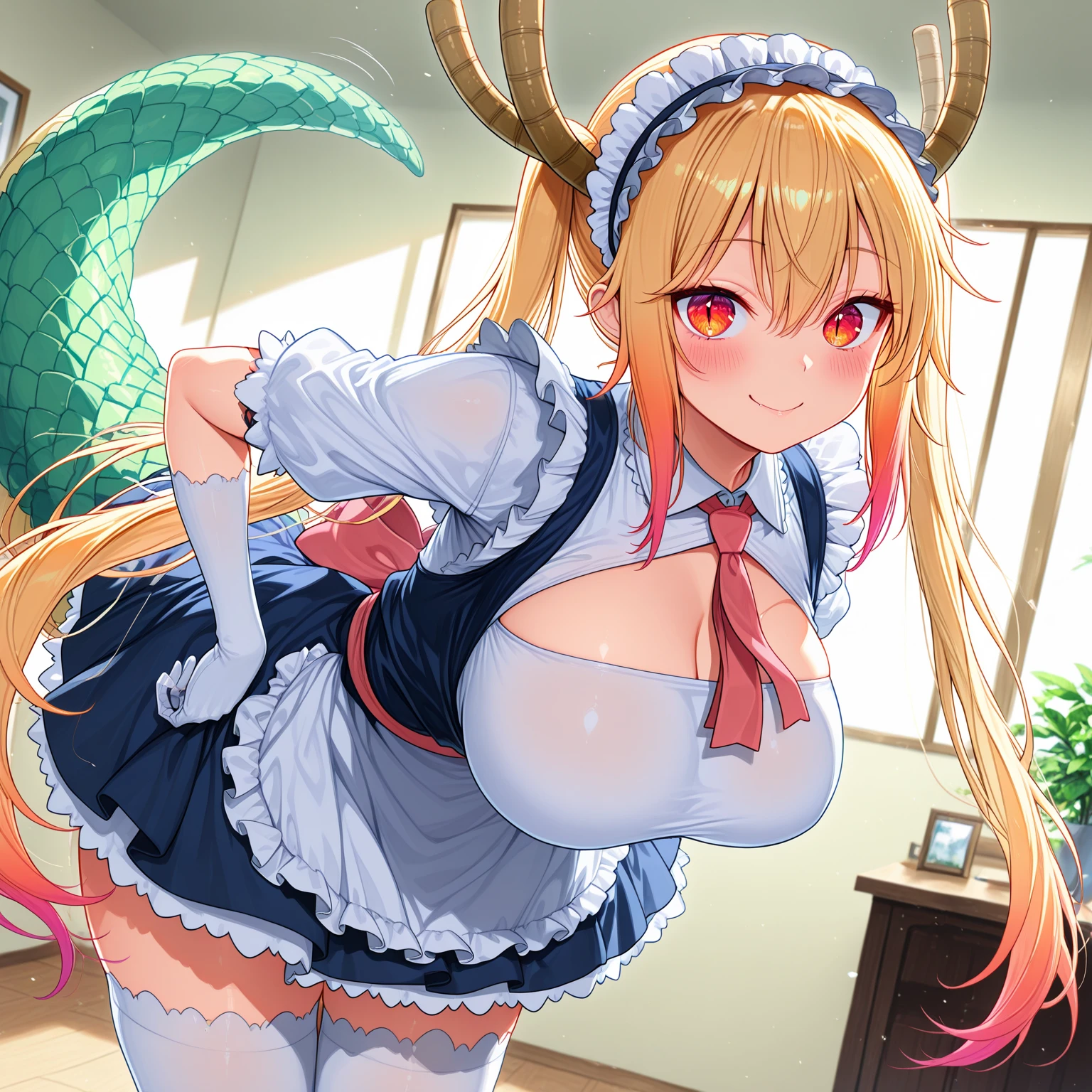 Tohru, ojos detallado, pechos grandes rebotando, cuerpo completo, ??????? ricos, Towel over ???????