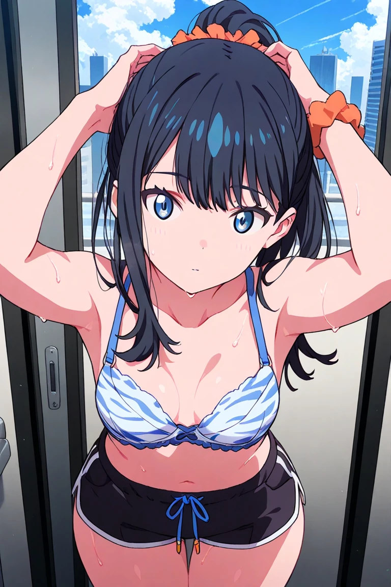 masterpiece, high quality, Draw a detailed face, blurred background, 4K, (), (ultra-intricate pupil in eyes, shiny eyes), parted lips, kawaii, cute, , slender, (ultra delicate and beautiful skin), perfect , BREAK (masterpiece, best quality), (ultra-detailed 8K), (perfect design), highres, ((blush)), (super fine illustration), masterpiece, best quality, (amazing, blunt bangs), high resolution, cute face, masterpiece, best quality, extremely detailed, anime, beautiful girl, ( breasts), 1boy, , (()),  in , , small , aquamarine eyes, drooping eyes, The woman stands on top, inserts the male  as if straddling the man's body