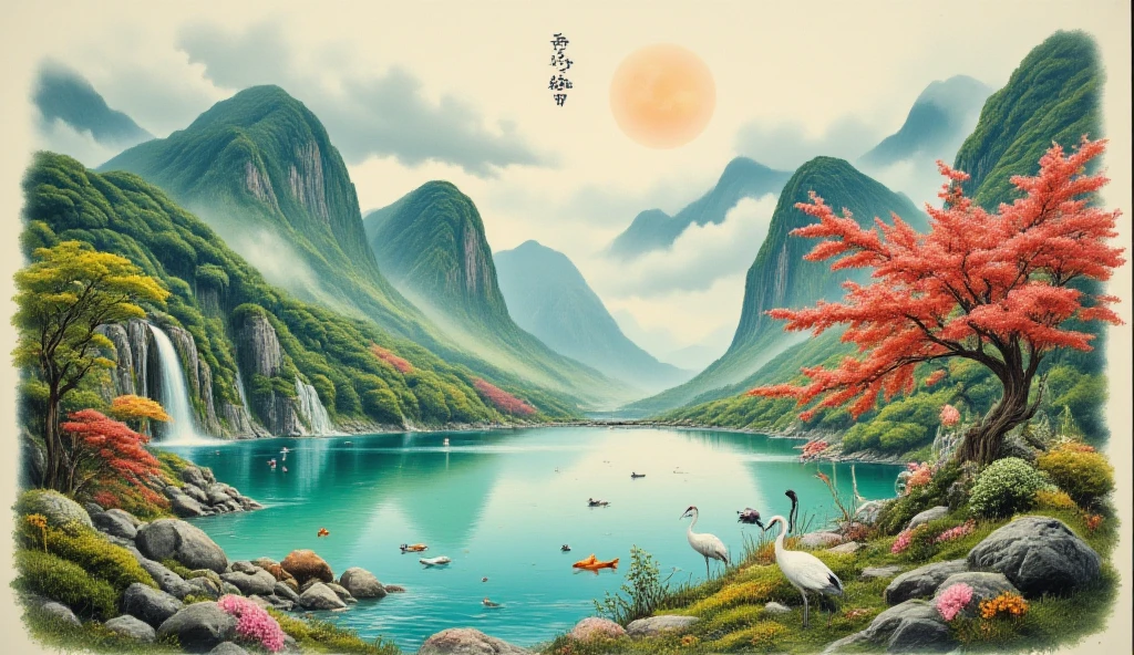 Chinese　20-year-old　Flashy makeup　Fancy hairstyle　Fancy hair accessories　Gal　Blonde　Wavy long hair　Revealing bikini　Big Breasts　Big 　Large 　pubic hair　　　Sunburned skin　Around town　An angle that captures the whole body　Highest quality　Highest quality　Anatomically correct limbs