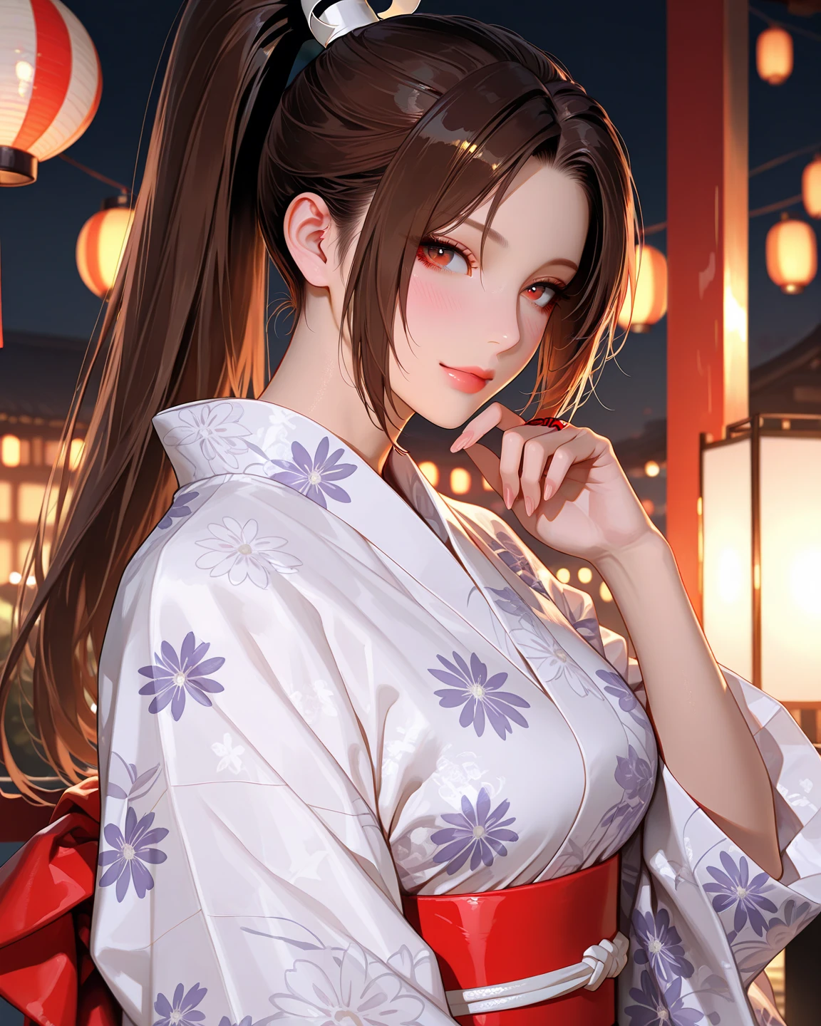 1woman,red kimono,flying,huge hair,jumping(best quality,4k,8k,highres,masterpiece:1.2),ultra-detailed,(realistic,photorealistic,photo-realistic:1.37),detailed face,beautiful eyes,elegant pose,intricate kimono patterns,flowing hair,dramatic lighting,cinematic composition,vibrant colors,fantasy,digital art