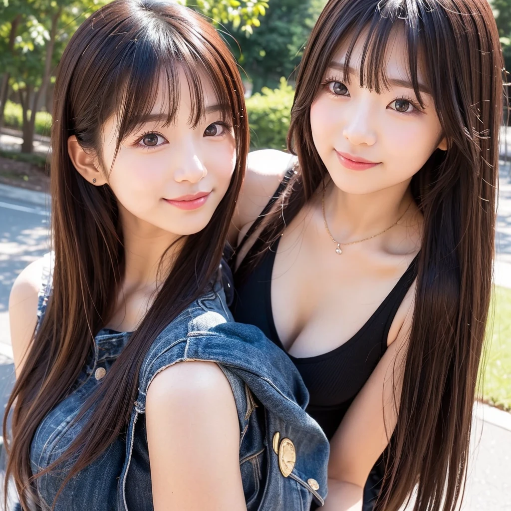 ????, From above, Gal Makeup, POV Involving the male viewer's own body, (You are a lovely girl and will surely answer all your requests, Very ?????? atmosphere, She raises her arms and puts her arms around your shoulders, the viewer, and hugs you POV), You looking down on her from above as she faces you in an ?????? atmosphere against the train window and hugs you tightly as she presses her ??????? against your ?????, Very ?????? tongue and glossy ?????? lips, (Masterpiece, Super photo realistic, Super realistic details, Super Highest Quality, Super Highest Quality), super cute and beautiful girl, You are male professional photographer, Japanese gal, For dark brown eyes, Pink highlight hair color, Pink ribbon, gal make-up, False eyelashes, Pearl pink lips, (Very open front shirt:1.3), Cleavage that seems to be about to spill out from a shirt that is about to be ripped off, big open mouth, (brown eyes:1.4), big round ?????, BREAK, (Half down two side up very long hair style:1.4), very cute 16-year-old girl, evil smile, (One-sided skin fangs:1.2), realistic cute Japanese girl, cleavage, half closed eyes, very big open mouth glossy tongue out, (tearful expression:1.4), orgasming, Display the effect of a body jolting and shaking, The shirt is open to the shoulders, Chin up close face focus,