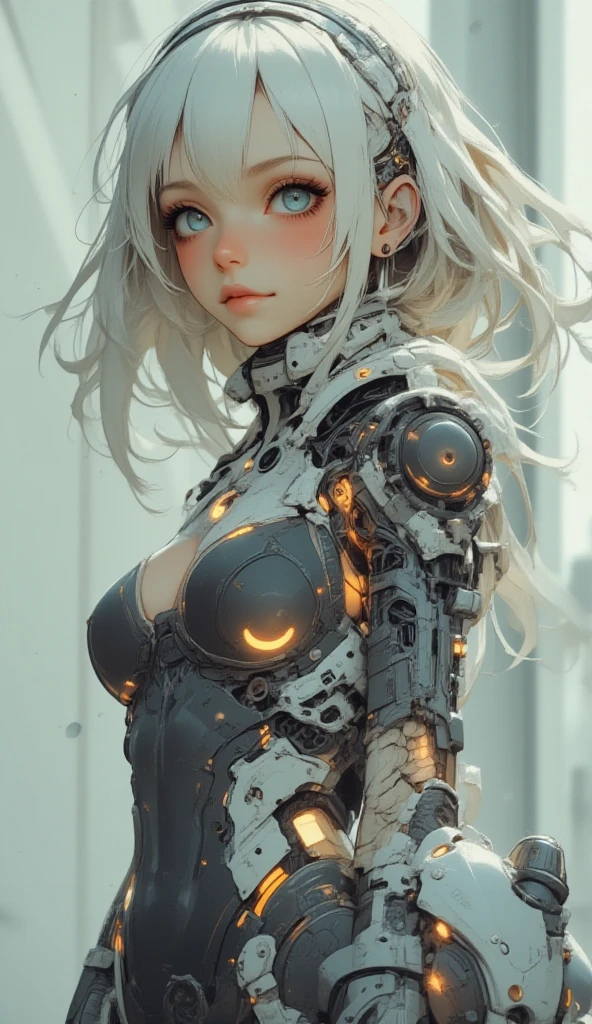 (((masterpiece, highest quality))),(((solo:1.2))),(((1girl:1.2))),32k wallpaper, very detailed,(((((portfolio))))),(((((Close-up))))),(((((bust up))))),((((more various angle)))),(((highlight))),((((heterochromia)))),(((complete. detailed face))),((((Extremely talented)))),((((Wonderfully detailed complicated machine)))),((((genius mechanic)))),((Overall colorfully)),(((futuristic galaxy))),(((perfect clear skinn))),(((Cleavage))),(((sunglasses))),(((reflection neon)))