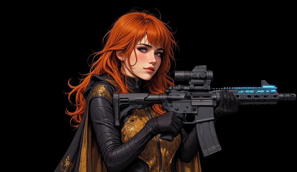 ((Best quality)), ((masterpiece)), (detailed: 1.4), 3D, cyberpunk, a beautiful woman with big breasts thick thighs, wearing extremely sexy cat woman