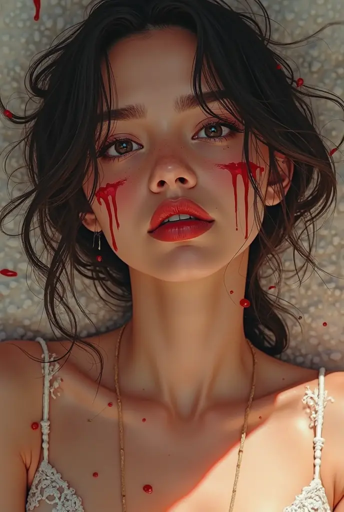 , blood, , girl