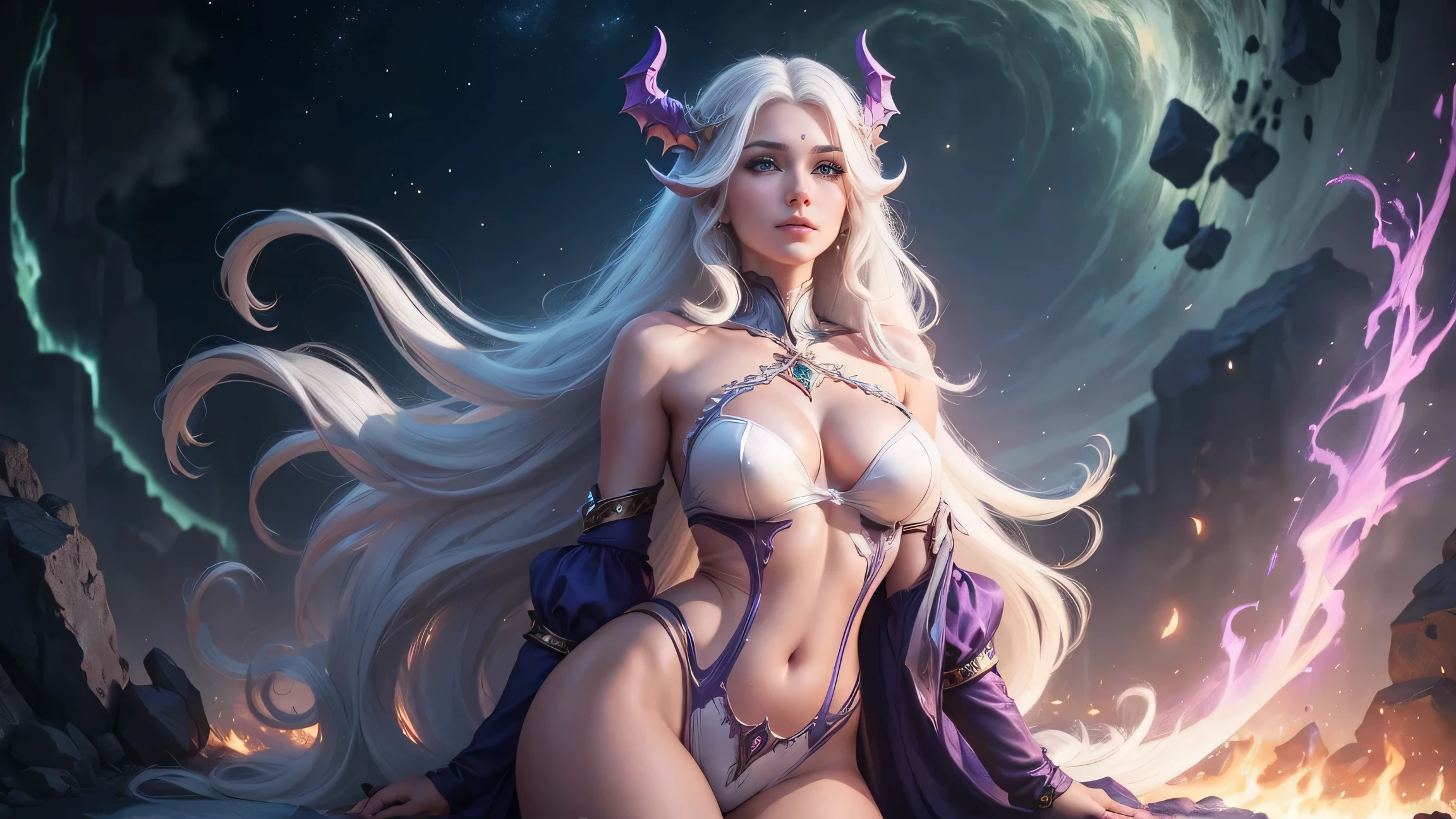 , (RAW photo, best quality), (realistic, photo realistic: 1.3), best quality, highly detailed, dancing, flying, panorama, vista, smile, shy, floating, levitating, dynamic pose, masterpiece, super detailed, illustration, 1 girl, full_body, dynamic angle, world masterpiece theater, messy_long_hair, best quality, extremely detailed CG Unity 8k wallpaper, ink, amazing, cinematic lighting, lens_ flare，dunhuang_style，